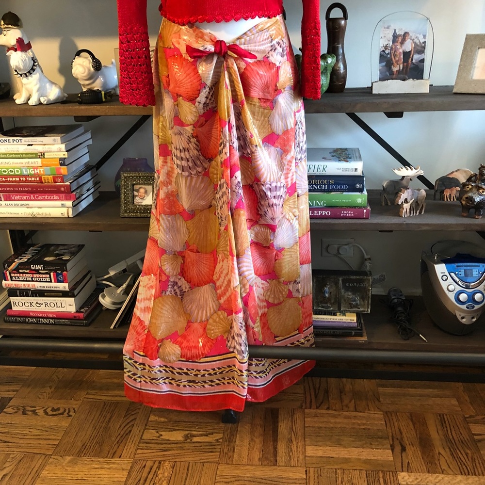 Vintage Zang Toi Shimmery Silk palazzo pants